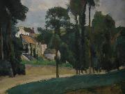 Paul Cezanne, Road at Pontoise By Paul Cezanne